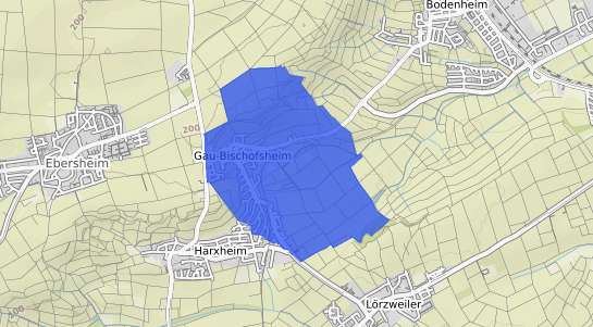 Bodenrichtwertkarte Gau Bischofsheim